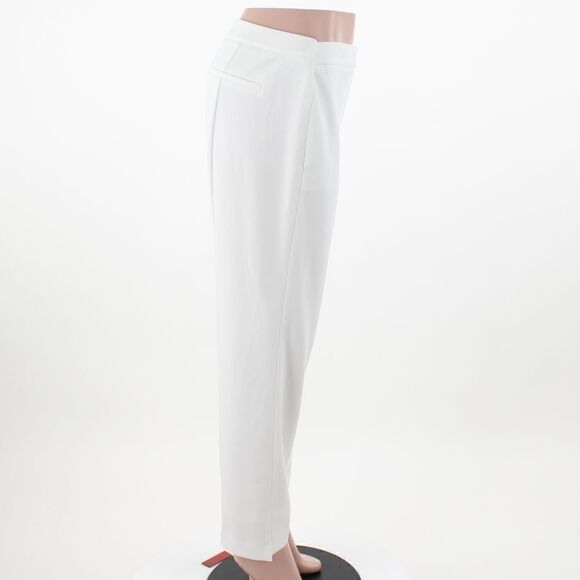 DKNY Essential Slim Ankle Pants in Ivory - Picture 5 of 5